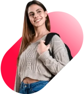 Estudiante sonriendo