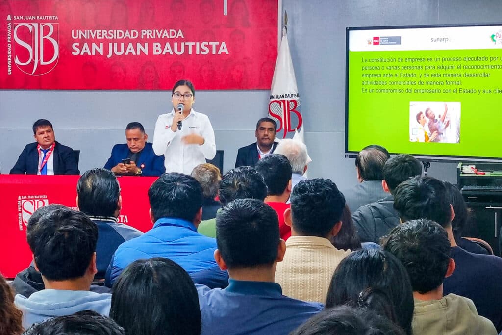 UPSJB y SUNARP: Charla para Emprendedores