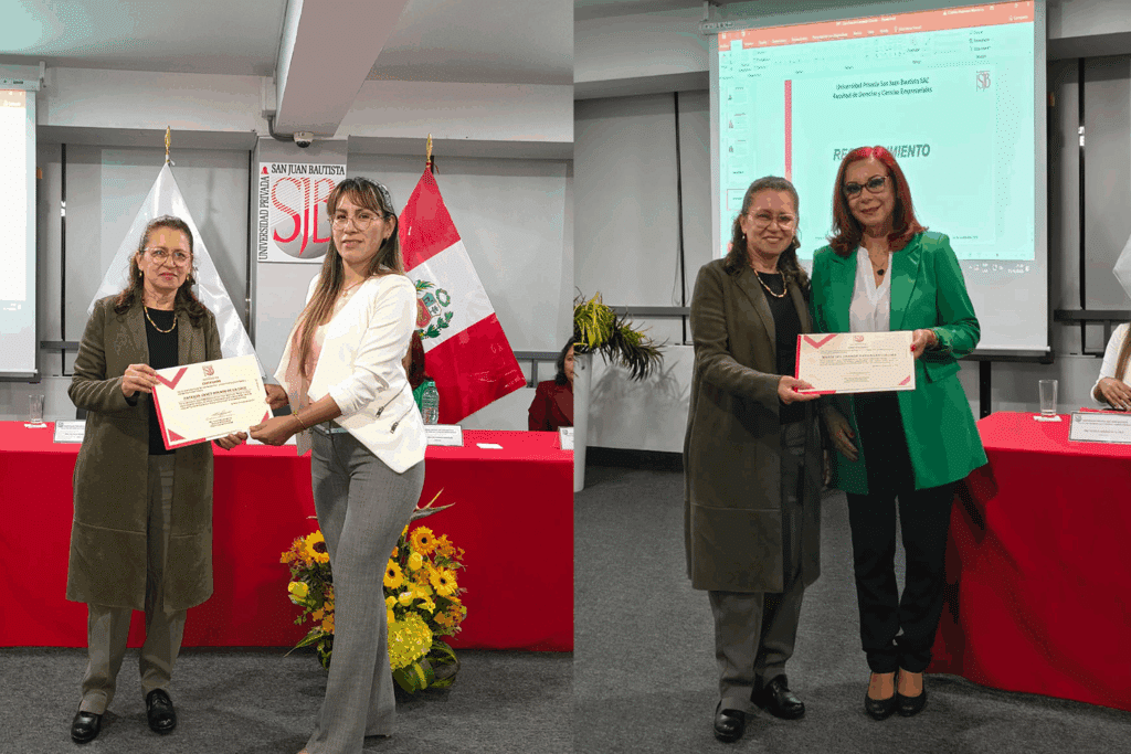 La UPSJB entregó reconocimientos a la Mag. Patricia Rosado, Mag. María del Carmen Barragán y Dra. Mónica Saldaña por su valiosa participación en el Cine Forum “Rompe el Círculo”.