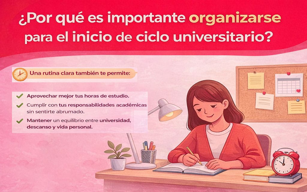 Inicio de ciclo universitario como crear una rutina de estudios efectiva