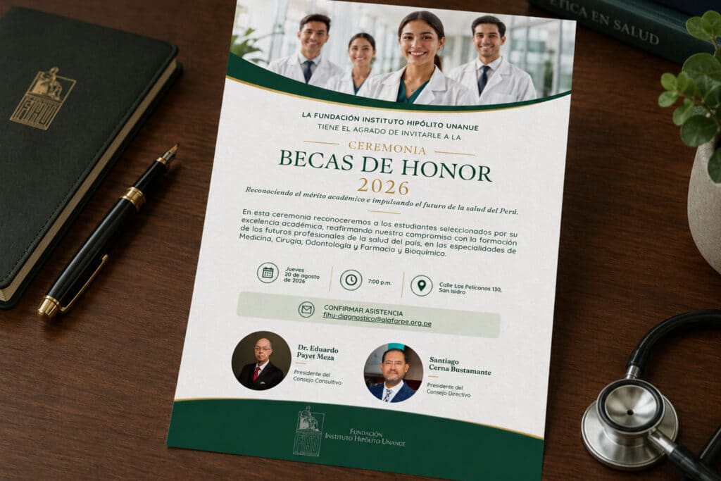Estudiantes de Medicina Humana de la UPSJB son reconocidos con la Beca de Honor de la Fundación Hipólito Unanue 1 Beca de Honor de la Fundación Hipólito Unanue