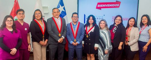 Ceremonia de bienvenida a los estudiantes de la Universidad Bernardo O’Higgins en la UPSJB.